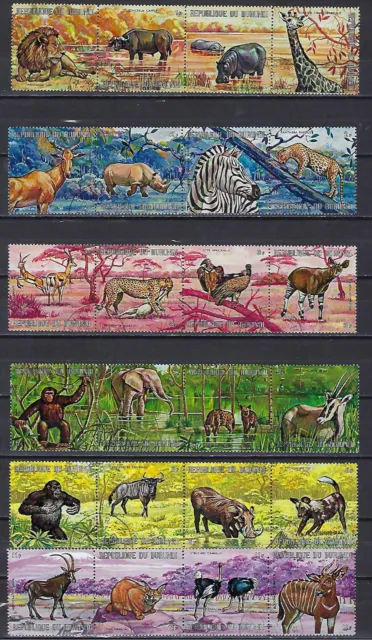 Burundi 1971 Tiere Wild- (9) Yvert N° 434 Rechts 457 Entwertet Verwendet