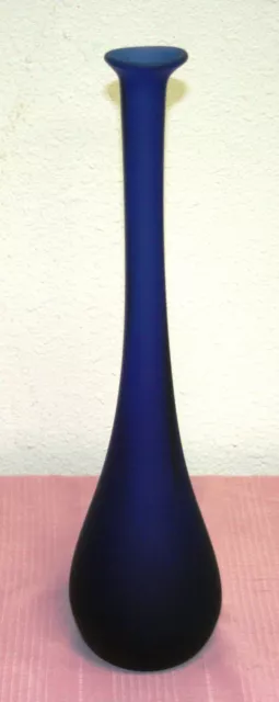 Modern Handmade  Art  Glass Vases Cobalt Blue Europe/ Romania