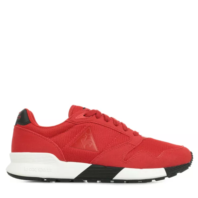 Chaussures Baskets Le Coq Sportif homme Omega X Rouge Textile Lacets