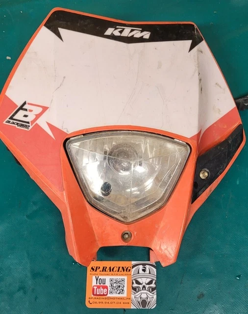 Tête De Fourche Avant LED TUN'R Noir - Pour KTM EXC, Homologue, Neuf Sous Blister