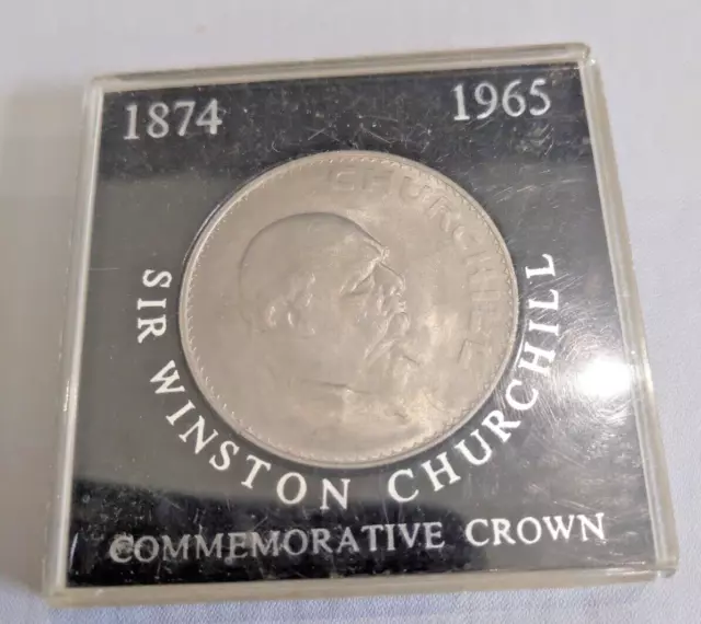 COIN SIR WINSTON CHURCHILL COMMEMORATIVE CROWN COIN, 1874-1965 UK £6.00 ...
