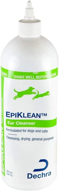 Epiklean Ear Cleanser for Dogs & Cats (32Oz) - Cleansing, Drying & General Purpo
