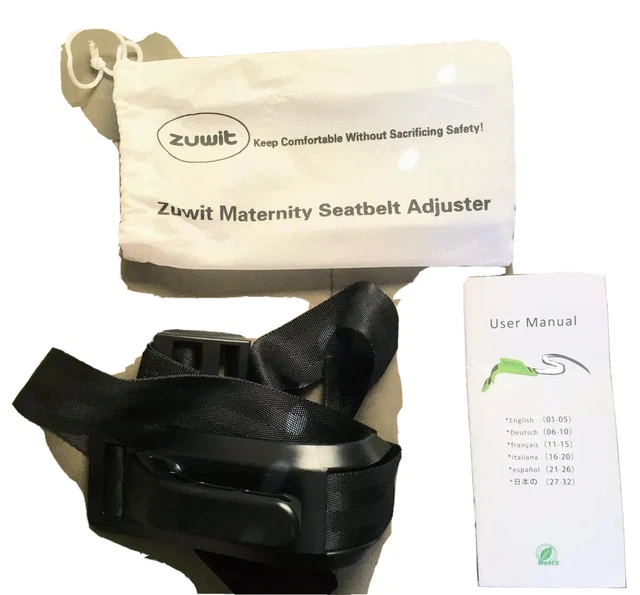 ZUWIT Maternity Car Seat Belt Adjuster, Comfort & Safe Pregnant Moms Belly