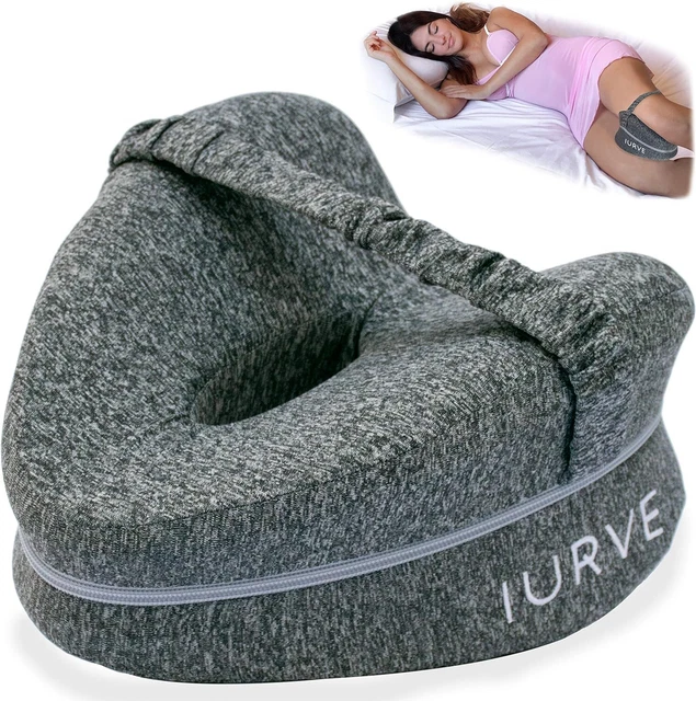 IURVE® Cuscino Gambe per Dormire, Cuscino Lombare Letto Cervicale Memory Foam
