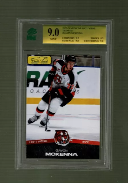 2023-24 Gavin McKenna Medicine Hat Tigers WHL Rookie Card - Graded MNT 9.0