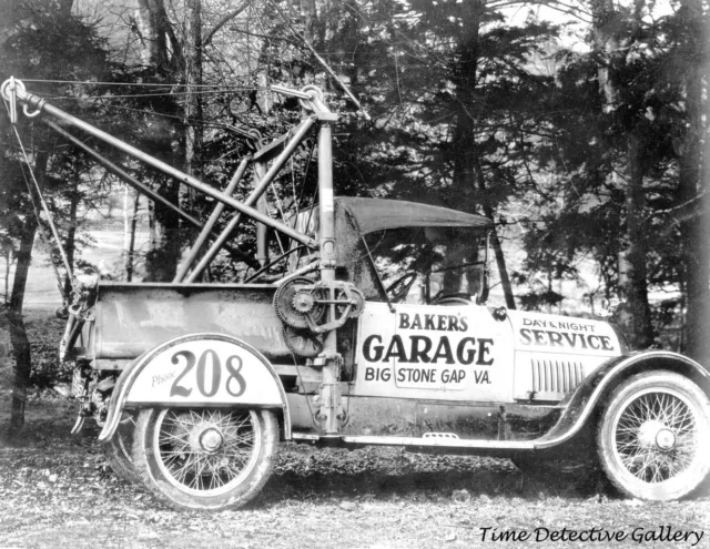 A Vintage Tow Truck - 1930s - Vintage Photo Print
