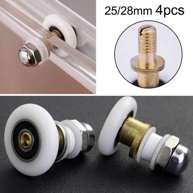 Replace Your Shower Door Rollers with This 4 Pack of Durable Wheels and Pulleys