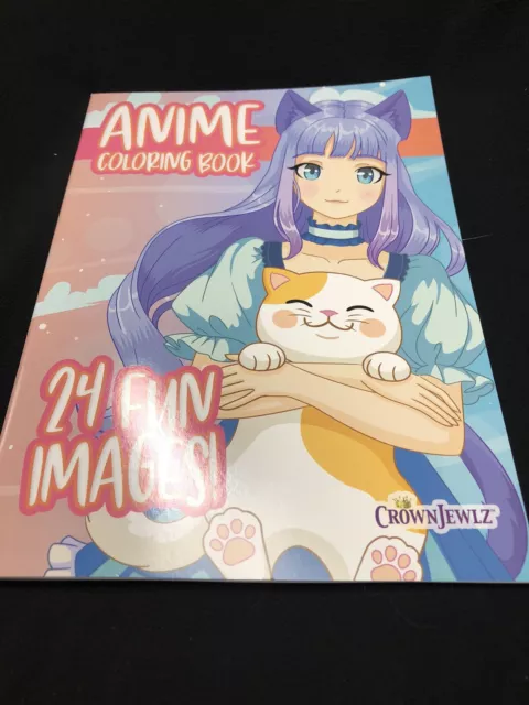 Anime Coloring Book by CrownJewlz, Paperback