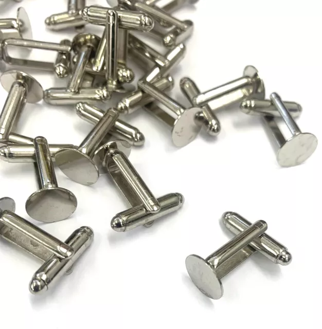 Manschettenknopf Blanko DIY Zubehör Schmuckherstellung Pad Größe 10mm Knebel
