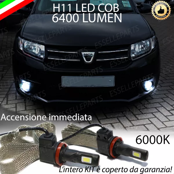 Kit H11 Led Fendinebbia Dacia Logan Pick-Up Canbus No Error Xenon