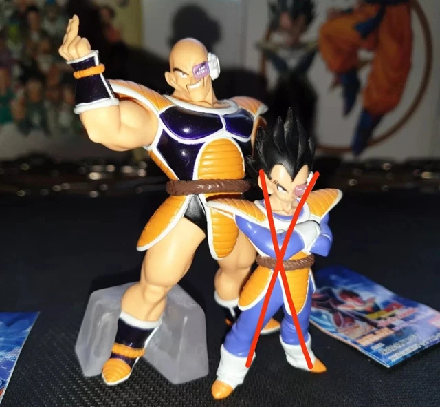 Figurine Gashapon Dragon Ball Z - Vegeta Et Nappa - Bandai HG Rare Saiyan