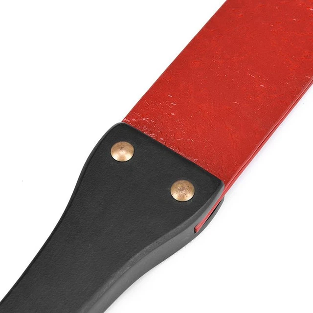 Equestrian Sports 19.3" Handwork Make Ancient Wooden Handle Red Genuine Cow 5