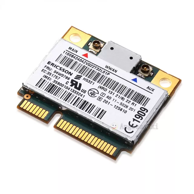 Tarjeta de banda ancha móvil Thinkpad x1 carbono X230 W530 T430 WWAN 3G H5321 GW 60Y3297