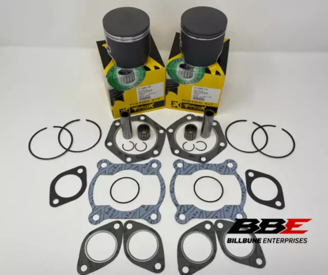 '86-'99 Polaris Indy Trail 488 Fan Top End Kit 1mm O/S 73mm Bore Pistons Gaskets