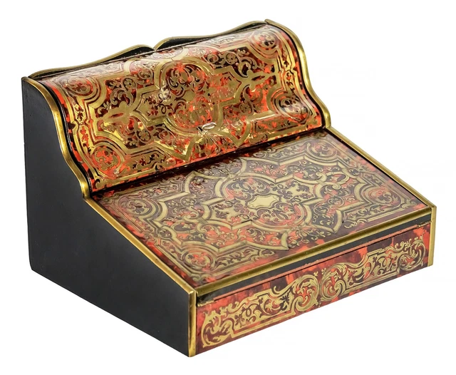 Antique french Boulle Napoleon III writing desk / table / box
