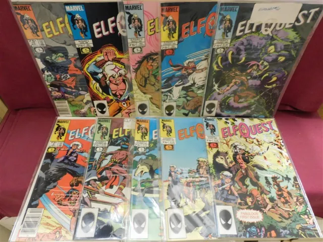Elfquest 1 2 3 4 5 6 7 8 9 10 Marvel Comic Run Wendy Richard Pini 1985 Vf+