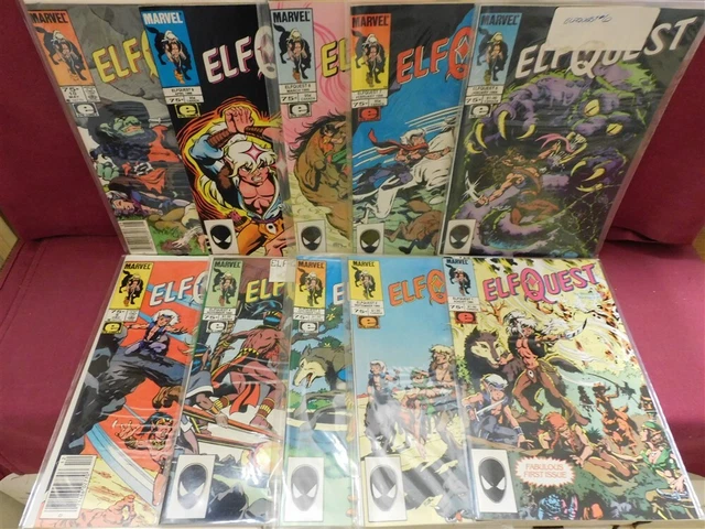 Elfquest 1 2 3 4 5 6 7 8 9 10 Marvel Comic Run Wendy Richard Pini 1985 Vf+