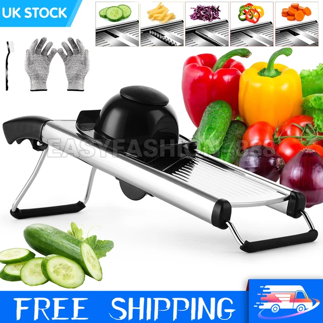 PROFESSIONAL ADJUSTABLE MANDOLIN Slicer Vegetable Cutter Food Fruit