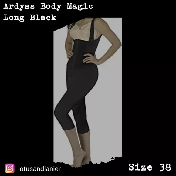 Ardyss Body Magic 2-Step System Long Body Shaper Size 38 Black