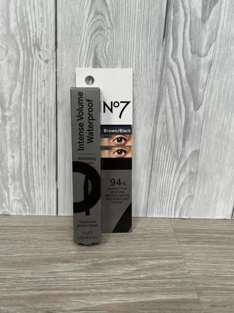 Stiefel No7 Intense Volume wasserdicht Mascara braun schwarz 7ml Augen Make-up Damen