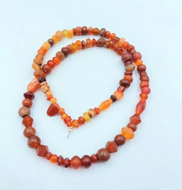 Old Ancient Roman Garnet Gems Stone Jewelry Antique Old Beads Necklace