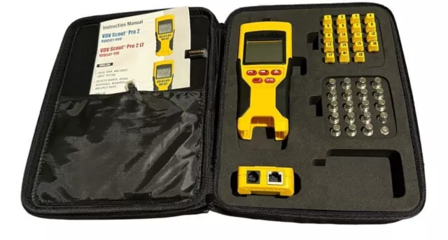 Klein Tools VDV Scout Pro 2LT Tester And Remote Kit VDV501-108 w/Case