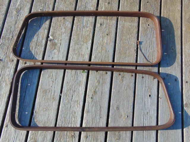 1934 Chevy MASTER 2dr Sedan DOOR WINDOW GARNISH MOLDINGS Original GM pair 35 Std