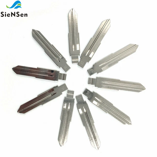 10Pcs/lot Metal Blank Uncut Flip KD/VVDI/JMD Remote Key Blade Type 59#