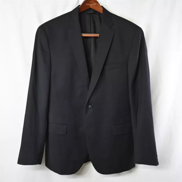 Jos A Bank 44R Black Travelers Wool 2Btn Blazer Suit Jacket Sport Coat