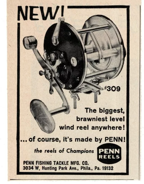 1961 Johnson Fishing Reels SABRA + other models lands the lunkers