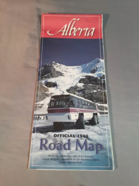 1995 ALBERTA CANADA Official State Highway Road Map $4.73 - PicClick