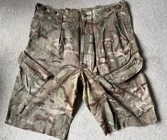 Genuine British Army MTP Combat Shorts  Camouflage Multi Terrain PCS 85/88/104