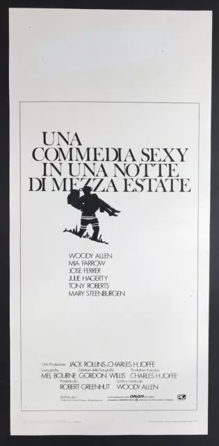 CINEMA-locandina UNA COMMEDIA SEXY IN UNA NOTTE DI MEZZA ESTATE woody allen