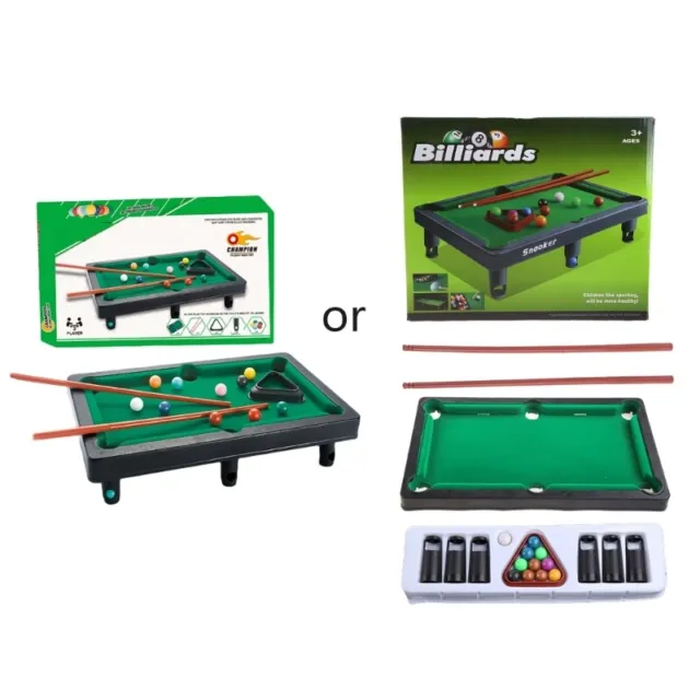 Mini Billiard Complete Set Snooker Pool Plastic Family Game Kids Gift