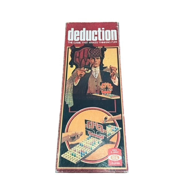VINTAGE 1976 DEDUCTION Board Game Strategy Ideal Games 2 Players 8 to ...