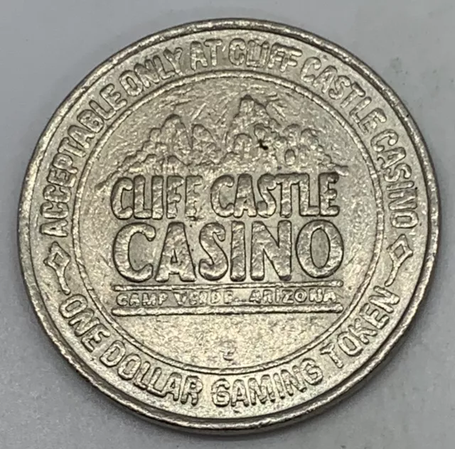 Cliff Castle CASINO $1 Slot Token Camp Verde Arizona AZ Indian Tribal 1995