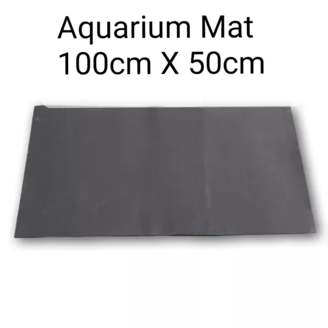 Aquarium Tank Safe Mat 100 x 50 cm Neoprene Rubber Sponge Freshwater Marine Reef