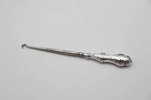 Antique Sterling Silver Handled Button Hook Hallmarked Birmingham 1921