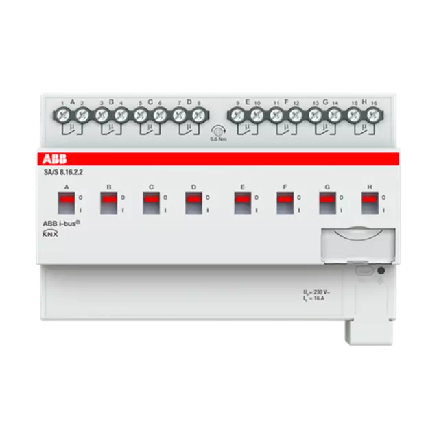 ABB SA/S8.16.2.2 EIB KNX Schaltaktor 8fach 16A mit Handbed. neu OVP versiegelt