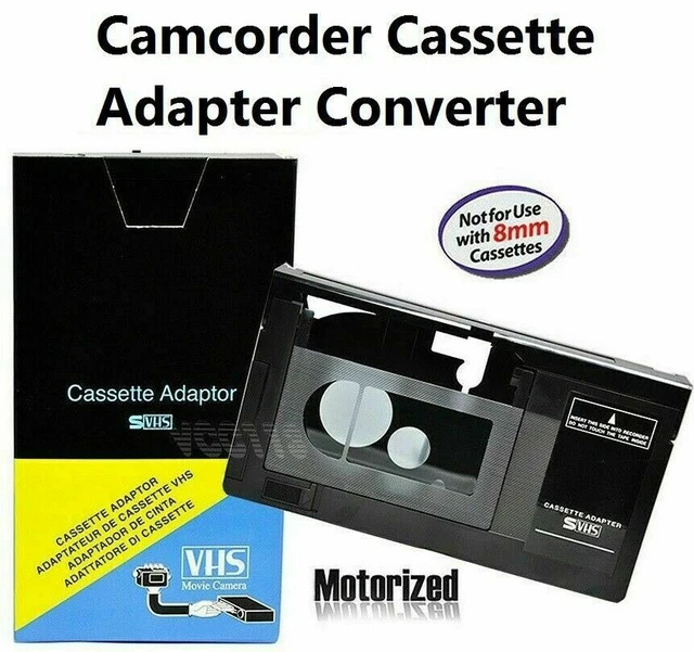 VHS TO VHSC VHSC VHS C Tape Converter Adaptor Play Compact Cassette