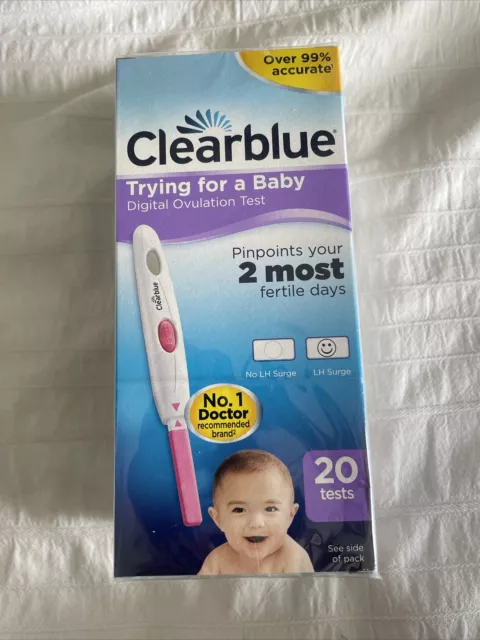 20x Clearblue Digital Ovulation LH Surge Fertility Test Stick New Long Expiry