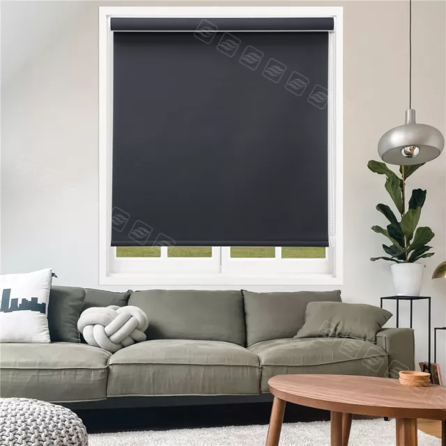 Changshade Custom 100% Blackout Waterproof Fabric Window Roller Shades Blinds