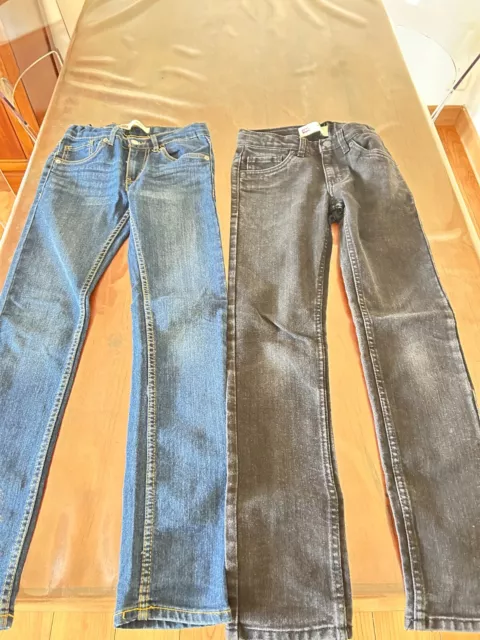 Lot De 2 Jeans Levis Enfant 10 Ans Garcon Etat Neuf Portes 2 Fois