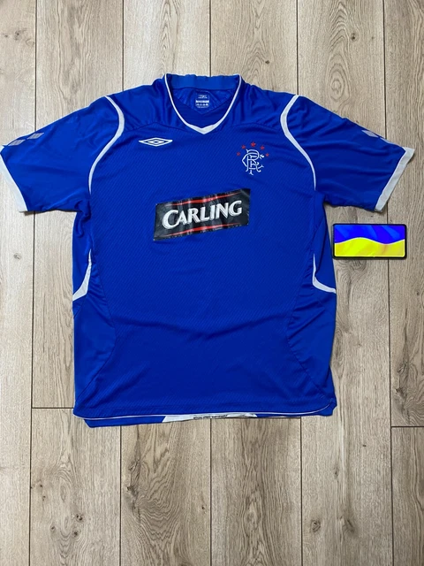 Maillot Foot Rétro Domicile Glasgow Rangers 2002/03 - Diadora - Taille L