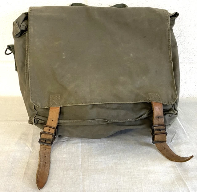 Serbian Military Issue Olive Green Heavy Duty Fabric Small Combat Pack Bag
