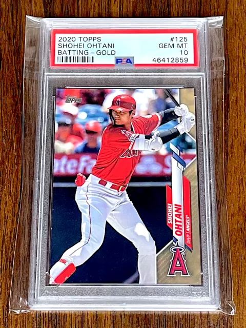 Shohei Ohtani 2020 Topps #125⚾️⚾⚾PSA 10 GEM MT⚾⚾Gold SN#/2020⚾⚾Low PSA Pop.⚾⚾TPG