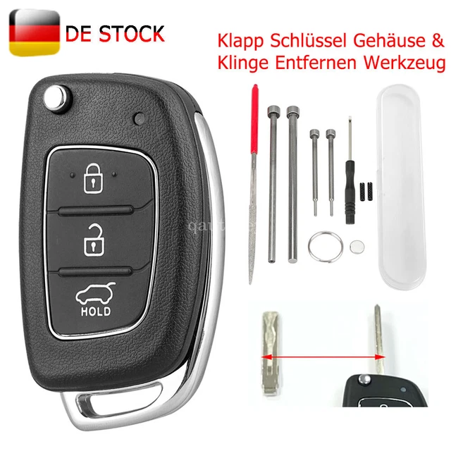 KIA Ceed Schlüssel Gehäuse 3-Tasten Klappschlüssel-Gehäuse Ersatz