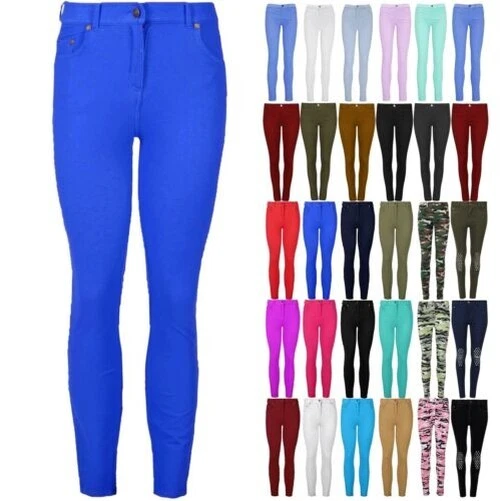 Donna Jeggings Skinny Fit Elasticizzato Jeans Taglie Forti UK 8-22