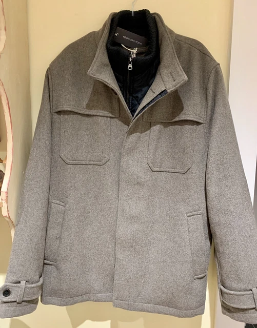 Giacca John Rocha, calda fodera trapuntata. Grigio, grande