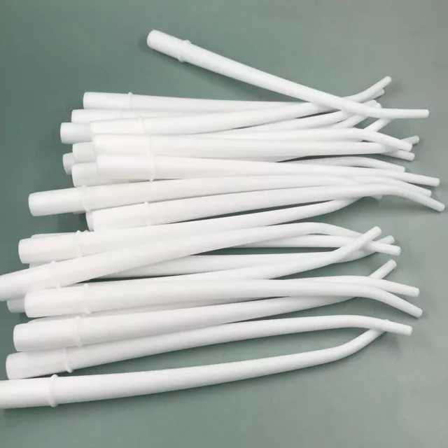 100 Dental Surgical Aspirator Tips Suction Evacuation White 1/8" (4 Bags of 25) 2